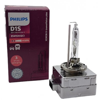 Лампа газоразрядная PHILIPS 85415XV2C1 D1S X-treme Vision Plus 4800K +150% яркости