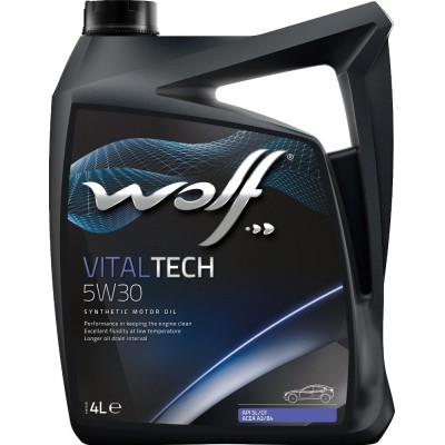 Моторное масло Wolf VitalTech 5W30 4л