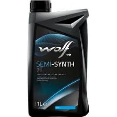 Полусинтетическое двухтактное моторное масло WOLF SEMI-SYNT 2T 1л