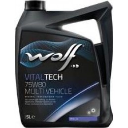 Трансмиссионное масло WOLF VITALTECH 75W80 MULTI Vehicle Premium 5л