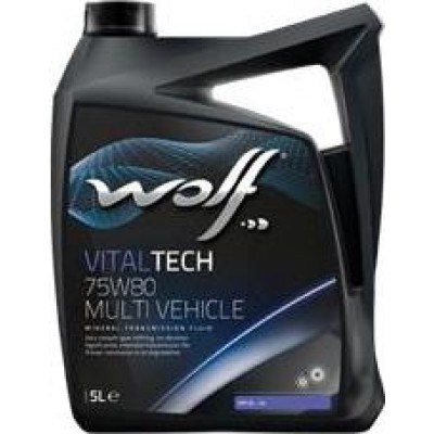 Трансмиссионное масло WOLF VITALTECH 75W80 MULTI Vehicle Premium 5л