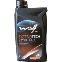 Трансмиссионное масло WOLF EXTENDTECH 75W80 GL 5 1л