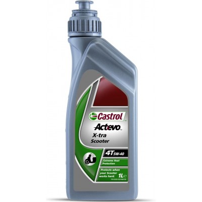 Моторное масло Castrol ACT> EVO X-TRA SCOOTER 4T 5W-40 1л